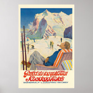 Poster Esqui Perfeito Até Mai Scheidegg Hotels Jungfrau