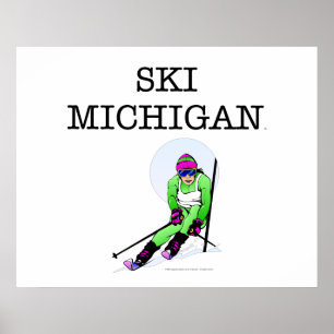Poster Esqui SUPERIOR Michigan