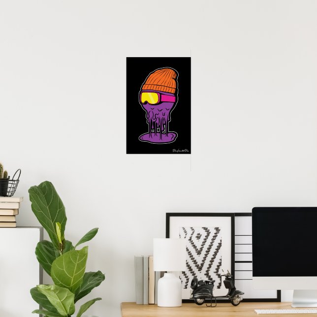 Poster Esqui Trippin (Escritório em casa)
