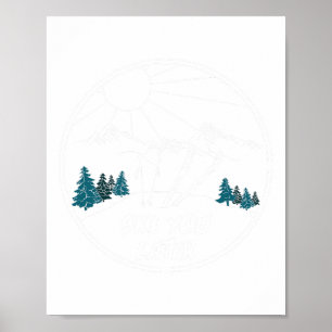 Poster Esqui Você Mais Tarde Esportes De Inverno Neve Pó