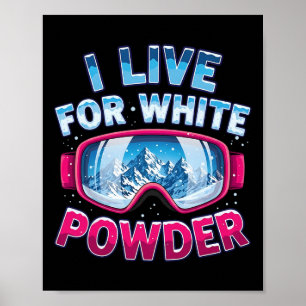 Poster Esquiador de neve legal fazendo esqui freestyle al