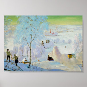 Póster Esquiadores 1919