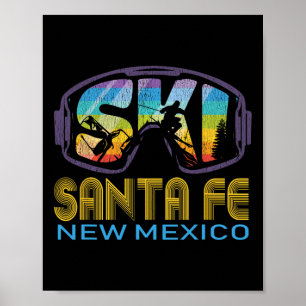 Poster Esquiar em Santa Fe Novo México Férias de Esqui