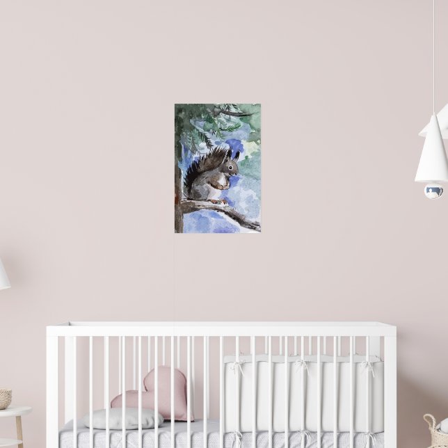 Poster Esquilo bonito (Berçário 2)