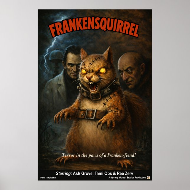 Poster Esquilo de Frankenstein (Frente)