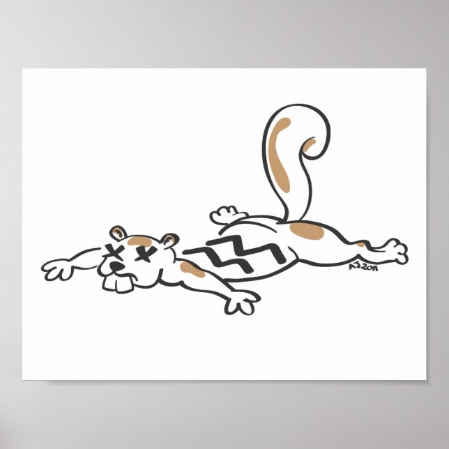 Póster Esquilo de Roadkill (Frente)