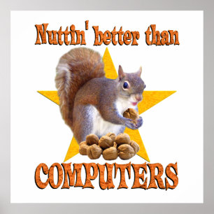 Póster Esquilo do computador