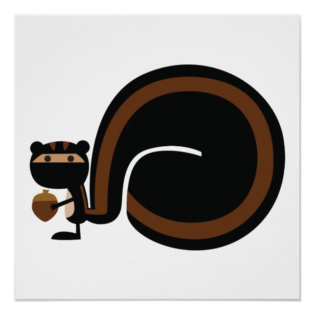Póster Esquilo Ninja (Frente)