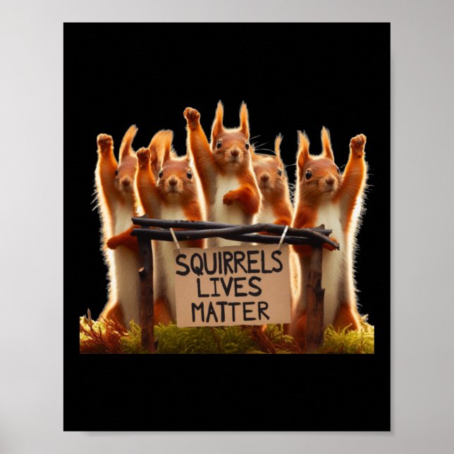 Poster Esquilos de Vidas (Frente)