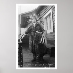 Póster Esquimó 1912 do homem de medicina