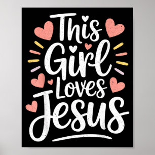 Poster Essa Garota Ama Jesus Presente Para Adolescente Cr