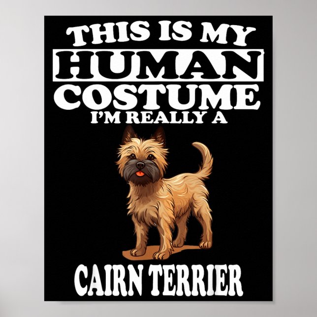Poster Esse É Meu Disfarce De Humano Na Verdade Sou Um Ca (Frente)