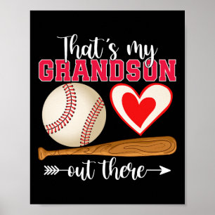 Poster Esse é meu neto lá fora Dia de as mães de baseball