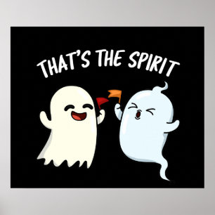 Poster Esse é o Espírito Engraçado Fantasma Escuro BG