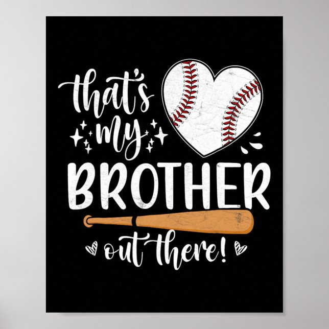 Poster Esse é o meu irmão lá fora Irmã 1 do Baseball (Frente)
