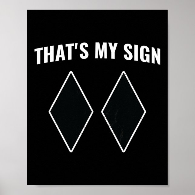 Poster Esse é o meu Sinal Snowboard Snowboard Snow Mounta (Frente)