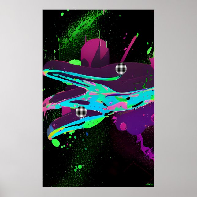 Poster Esseloria - Ken Gage Abstrato (Frente)
