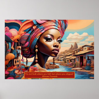 Poster Essência Eetérea: Sonhos Africanos Retraem Motivam