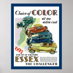 Póster Essex o automóvel do desafiador