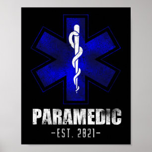 Poster Est paramédico de Emergência EMS 2021 Estudante