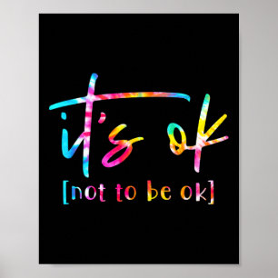 Poster Está Bem Não Estar Bem Segunda de Conscientização