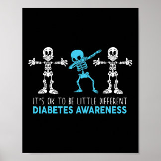 Poster Está bem ser um pouco diferente de diabetes tipo 1