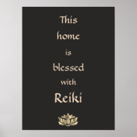Esta casa é abençoada com o Reiki
