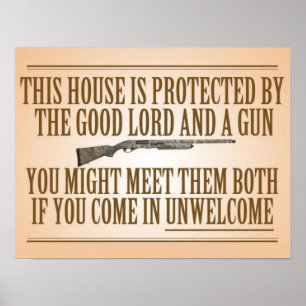 Póster Esta casa é protegida pelo bom senhor e por uma