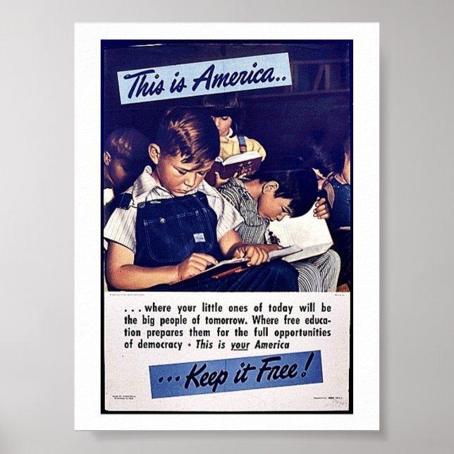 Poster Esta É A América Mantenha-A Livre! (Frente)