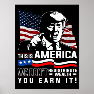 Poster Esta é a América que não redistribuímos você 