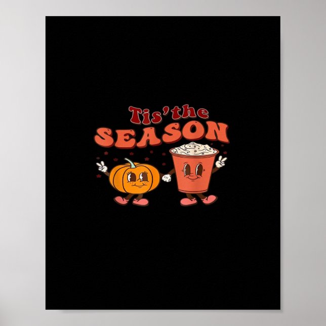 Poster Esta É A Época De Halloween A Pumpkin De Outono (Frente)