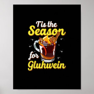 Poster Esta É A Época Do Gluhwein Vinho Multado Lov