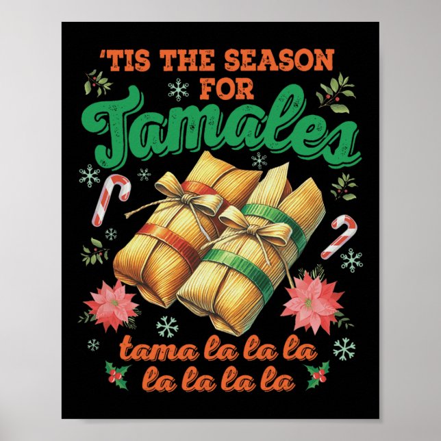 Poster Esta É A Época Para A Família Tamales, A Christma  (Frente)