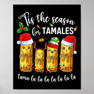 Poster Esta É A Época Para Tâmules Feriado De Natal Mexic