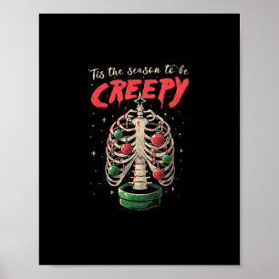 Poster Esta É A Época Para Uma Árvore De Esqueleto Assust