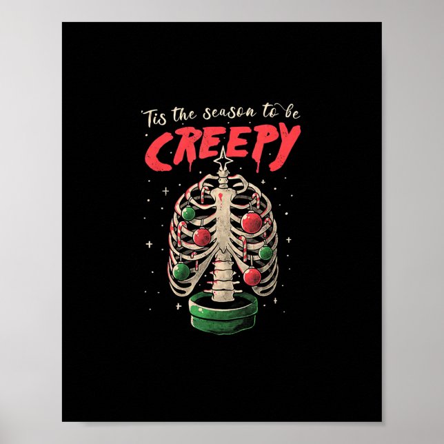 Poster Esta É A Época Para Uma Árvore De Esqueleto Assust (Frente)