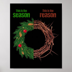 Poster Esta É A Estação Esta É A Razão Chrstmão Cristão