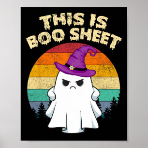 Poster Esta É A Folha De Boo Ghost Retro Halloween Costum