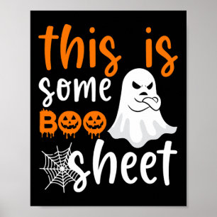Poster Esta É A Folha De Boo Ghost Retro Halloween Costum