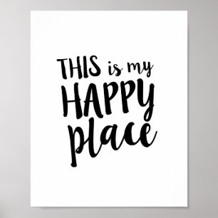 Póster Esta é a minha citação da família Happy Place