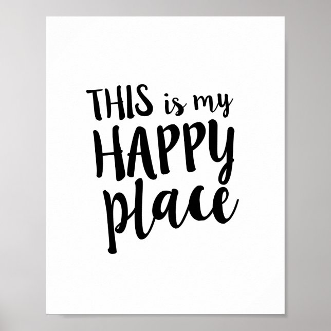 Póster Esta é a minha citação da família Happy Place (Frente)
