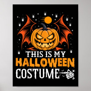 Poster Esta É A Minha Encostume Engraçada De Halloween
