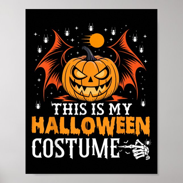 Poster Esta É A Minha Encostume Engraçada De Halloween (Frente)