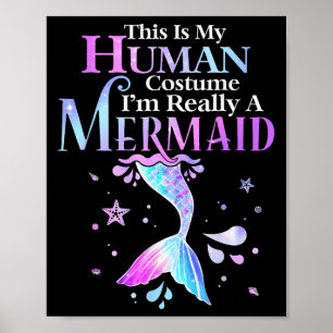 Poster Esta é a minha fantasia humana. Eu sou mesmo um sa