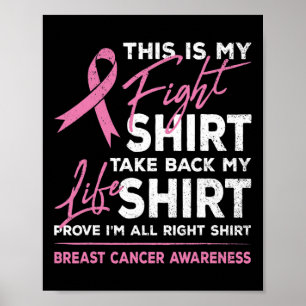 Poster Esta É A Minha Luta Contra A Consciência Do Cancer
