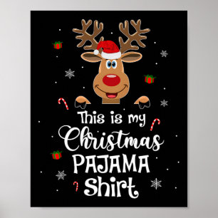 Poster Esta É A Minha Revista De Natal Divertida Do Pajam