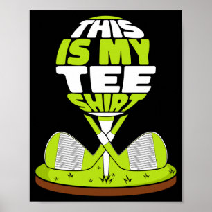 Poster Esta é a roupa de golfe lenda do golfe golfista go