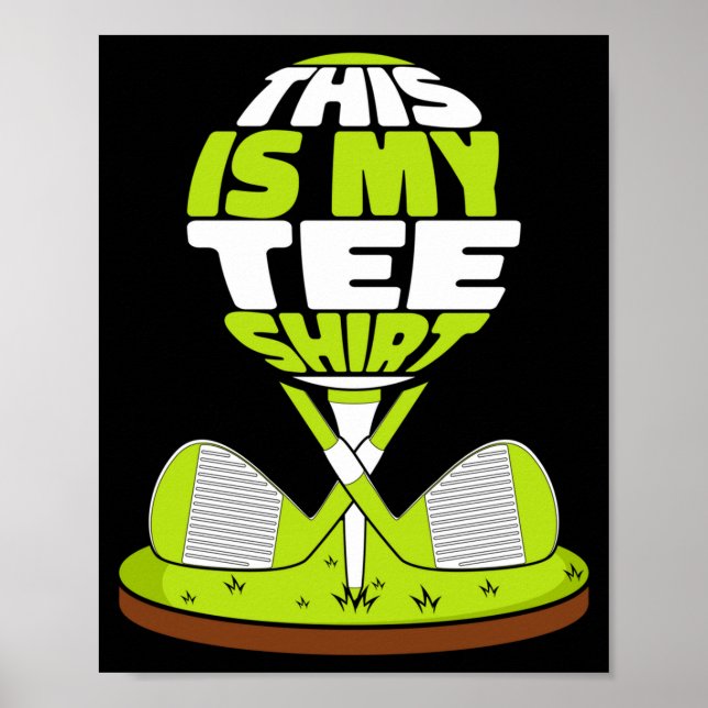 Poster Esta é a roupa de golfe lenda do golfe golfista go (Frente)