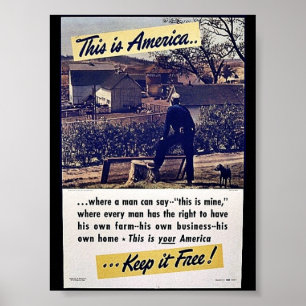 Poster Esta é América mantem-na livre!
