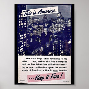 Poster Esta é América mantem-na livre!
